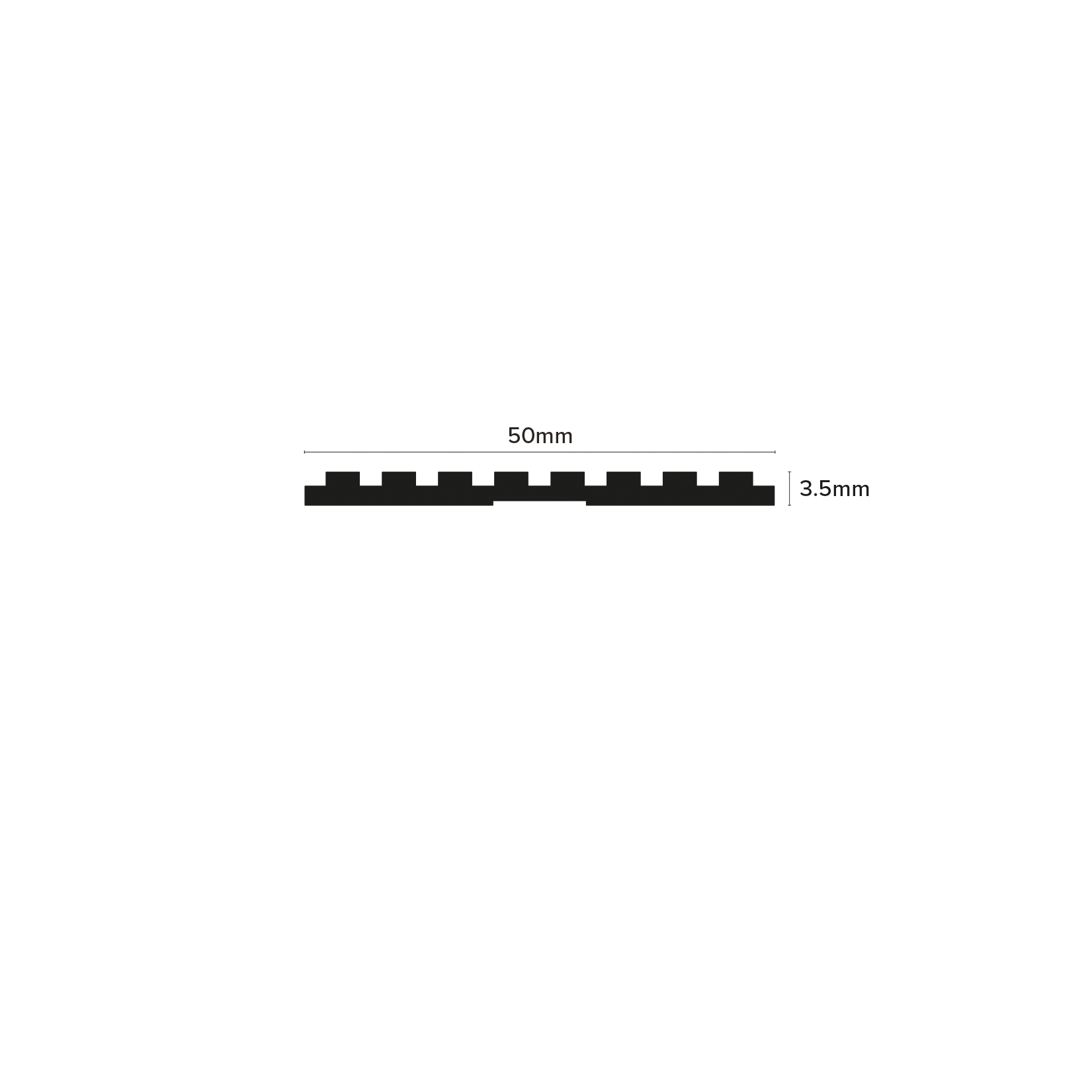 50mm Castellated Insert