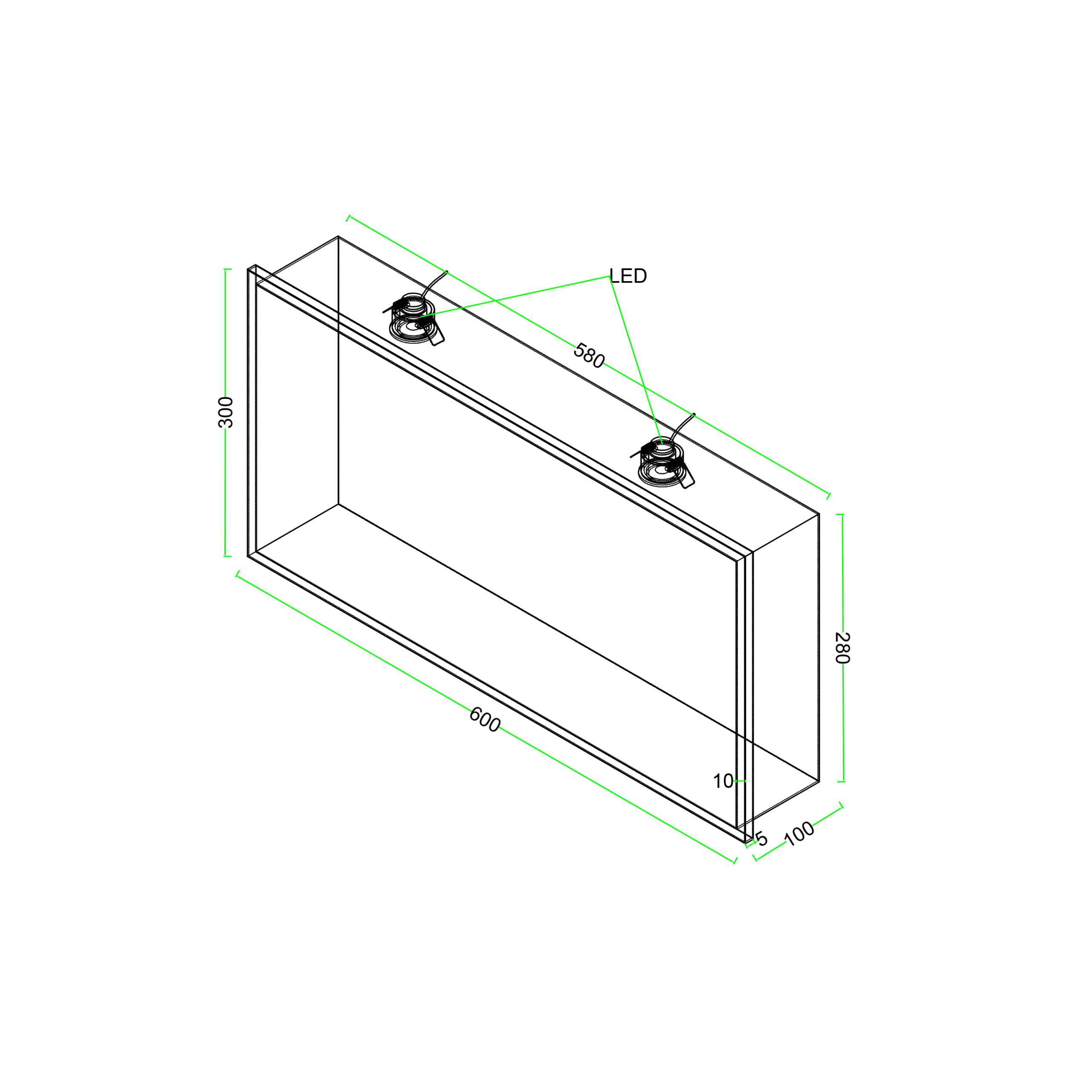 Stainless Steel Niches w/LED's