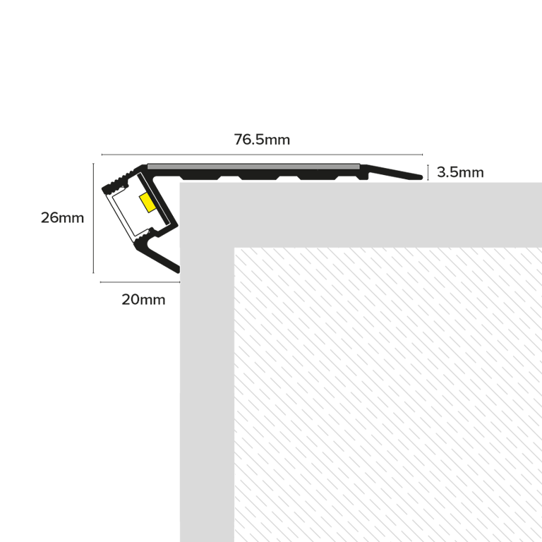 Light Down Stair Nosing